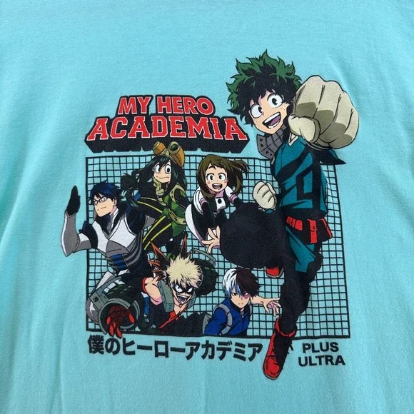 My Hero Academia T-Shirt Anime Graphic Tee‎ Crunchyroll Plus Ultra L - Picture 2 of 6